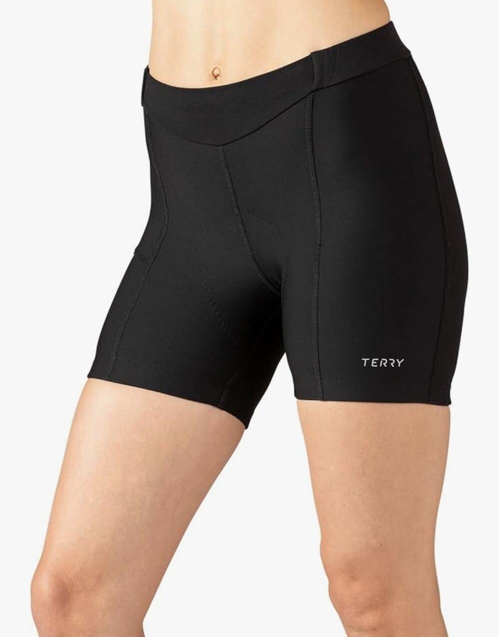 Terry Cycling Bike Shorts 5" Inseam Size 2X Black Compression Padded Pocket NWT!